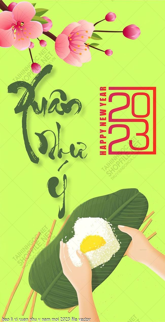 bao li xi xuan nhu y nam moi 2023 file vector